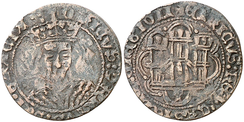 Tipo 16B. Cuarto de Busto de frente del Ordenamiento de Aranda de Duero de 1461 (2) - Imagen 128