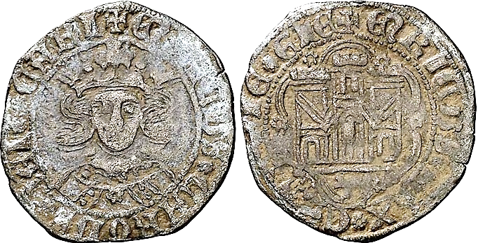 Tipo 16B. Cuarto de Busto de frente del Ordenamiento de Aranda de Duero de 1461 (2) - Imagen 131