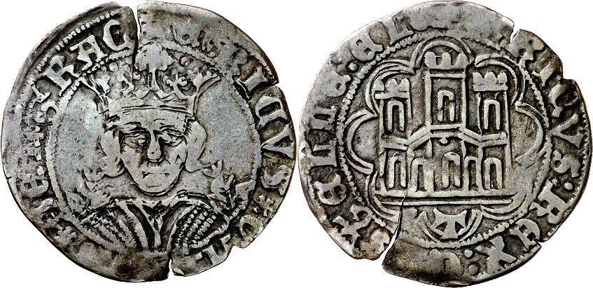 Tipo 16B. Cuarto de Busto de frente del Ordenamiento de Aranda de Duero de 1461 (2) - Imagen 132