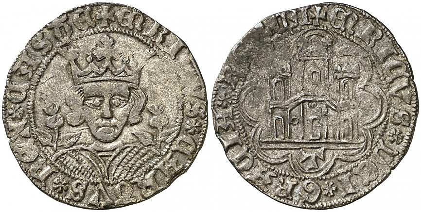 Tipo 16B. Cuarto de Busto de frente del Ordenamiento de Aranda de Duero de 1461 (2) - Imagen 134