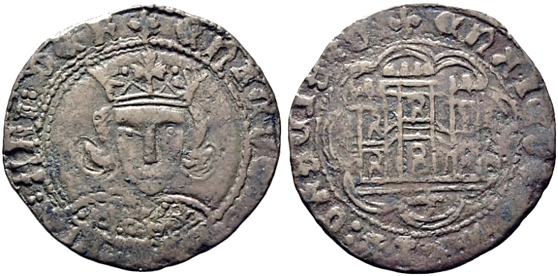 Tipo 16B. Cuarto de Busto de frente del Ordenamiento de Aranda de Duero de 1461 (2) - Imagen 138