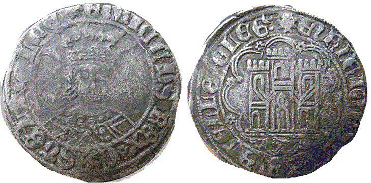 Tipo 16B. Cuarto de Busto de frente del Ordenamiento de Aranda de Duero de 1461 (2) - Imagen 139