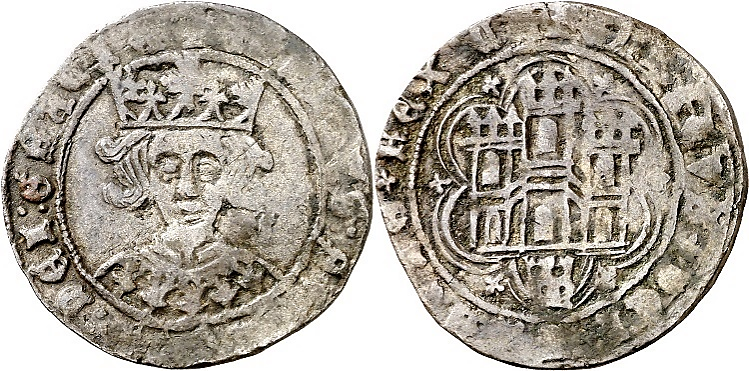 Tipo 16B. Cuarto de Busto de frente del Ordenamiento de Aranda de Duero de 1461 (2) - Imagen 24