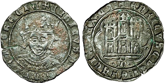 Tipo 16B. Cuarto de Busto de frente del Ordenamiento de Aranda de Duero de 1461 (2) - Imagen 26