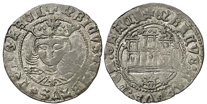 Tipo 16B. Cuarto de Busto de frente del Ordenamiento de Aranda de Duero de 1461 (2) - Imagen 27