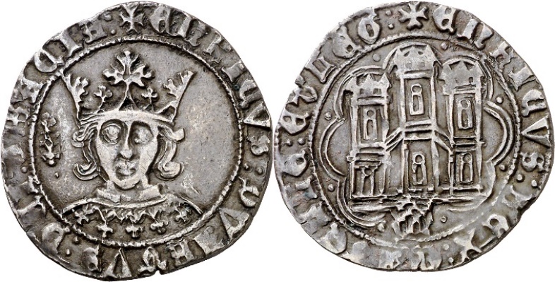 Tipo 16B. Cuarto de Busto de frente del Ordenamiento de Aranda de Duero de 1461 (2) - Imagen 36