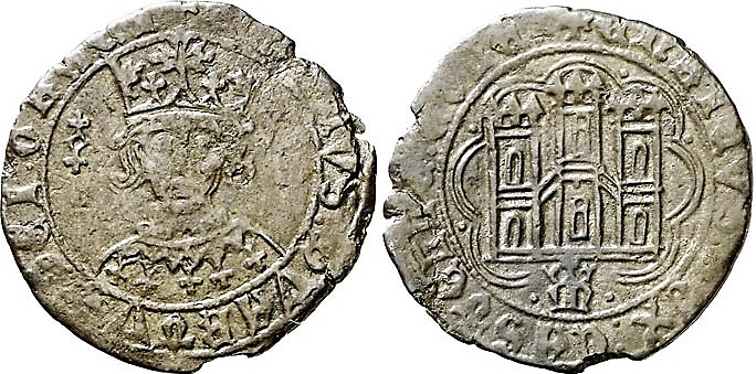 Tipo 16B. Cuarto de Busto de frente del Ordenamiento de Aranda de Duero de 1461 (2) - Imagen 37