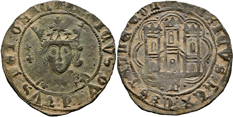 Tipo 16B. Cuarto de Busto de frente del Ordenamiento de Aranda de Duero de 1461 (2) - Imagen 38