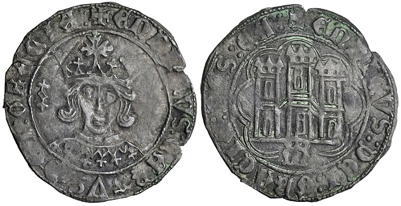 Tipo 16B. Cuarto de Busto de frente del Ordenamiento de Aranda de Duero de 1461 (2) - Imagen 40