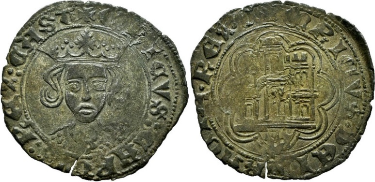 Tipo 16B. Cuarto de Busto de frente del Ordenamiento de Aranda de Duero de 1461 (2) - Imagen 58