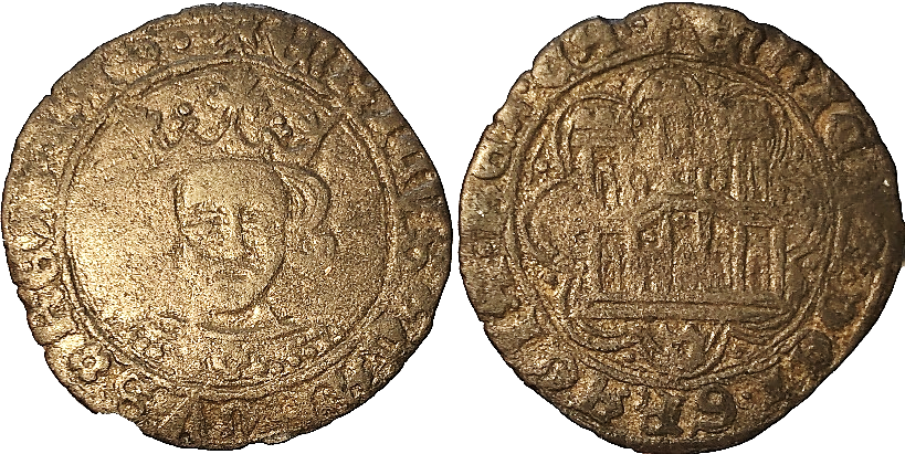 Tipo 16B. Cuarto de Busto de frente del Ordenamiento de Aranda de Duero de 1461 (2) - Imagen 59