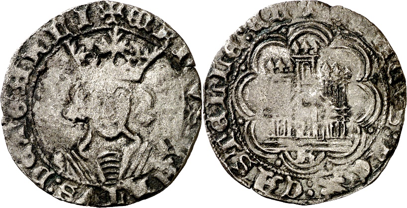 Tipo 16B. Cuarto de Busto de frente del Ordenamiento de Aranda de Duero de 1461 (2) - Imagen 72