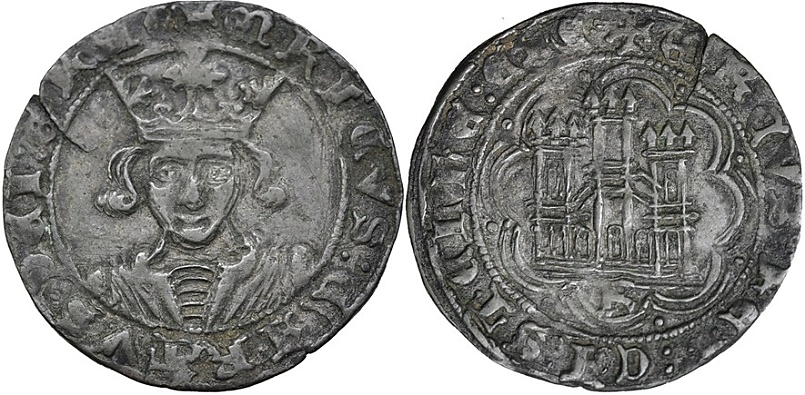 Tipo 16B. Cuarto de Busto de frente del Ordenamiento de Aranda de Duero de 1461 (2) - Imagen 73