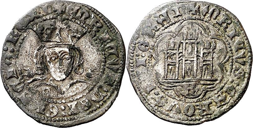 Tipo 16B. Cuarto de Busto de frente del Ordenamiento de Aranda de Duero de 1461 (2) - Imagen 74