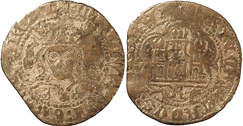 Tipo 16B. Cuarto de Busto de frente del Ordenamiento de Aranda de Duero de 1461 (2) - Imagen 75