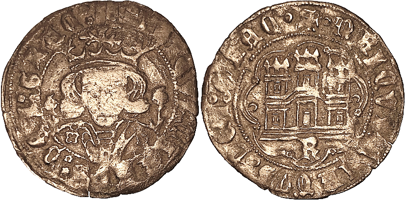 Tipo 16B. Cuarto de Busto de frente del Ordenamiento de Aranda de Duero de 1461 (2) - Imagen 82