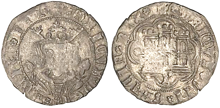 Tipo 16B. Cuarto de Busto de frente del Ordenamiento de Aranda de Duero de 1461 (2) - Imagen 89