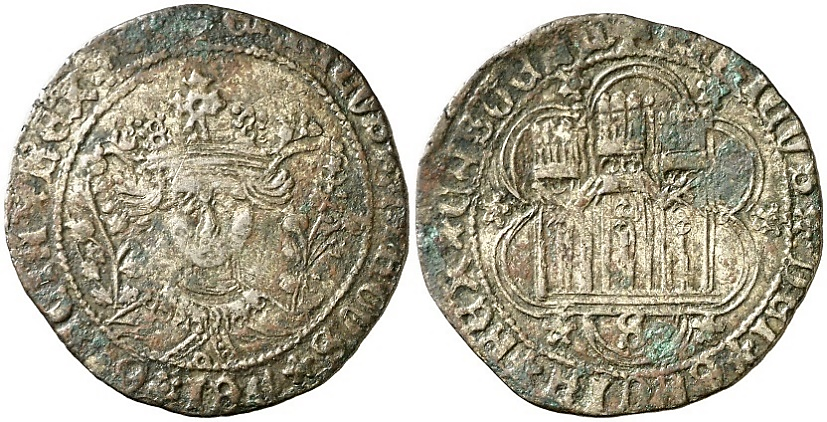 Tipo 16B. Cuarto de Busto de frente del Ordenamiento de Aranda de Duero de 1461 (2) - Imagen 95