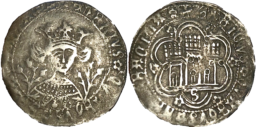 Tipo 16B. Cuarto de Busto de frente del Ordenamiento de Aranda de Duero de 1461 (2) - Imagen 98