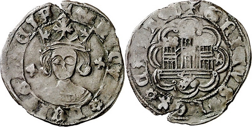 Tipo 16C. Cuarto de Busto de frente del Ordenamiento de Aranda de Duero de 1461 (3) - Imagen 107