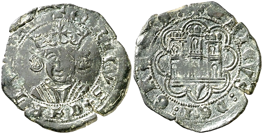 Tipo 16C. Cuarto de Busto de frente del Ordenamiento de Aranda de Duero de 1461 (3) - Imagen 12