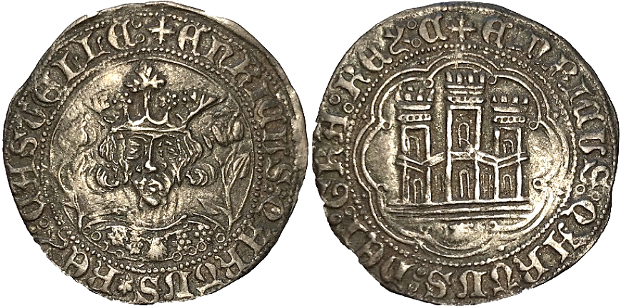 Tipo 16C. Cuarto de Busto de frente del Ordenamiento de Aranda de Duero de 1461 (3) - Imagen 120