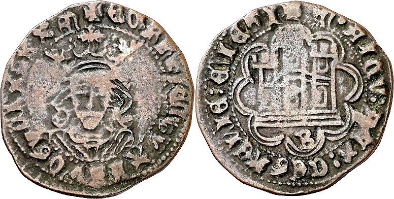 Tipo 16C. Cuarto de Busto de frente del Ordenamiento de Aranda de Duero de 1461 (3) - Imagen 125