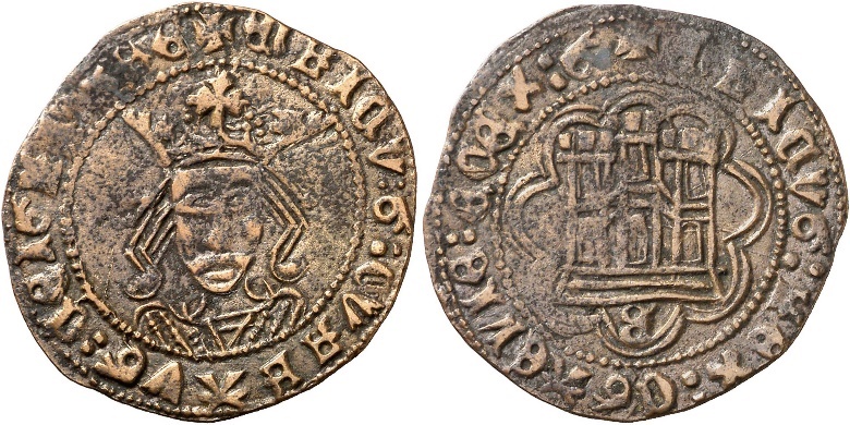 Tipo 16C. Cuarto de Busto de frente del Ordenamiento de Aranda de Duero de 1461 (3) - Imagen 126