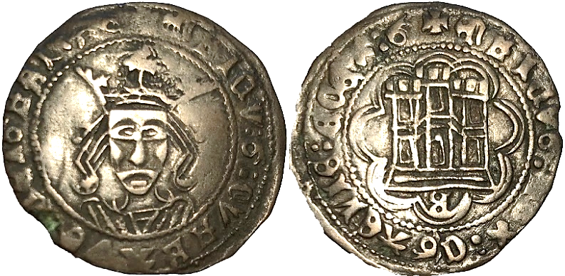 Tipo 16C. Cuarto de Busto de frente del Ordenamiento de Aranda de Duero de 1461 (3) - Imagen 127