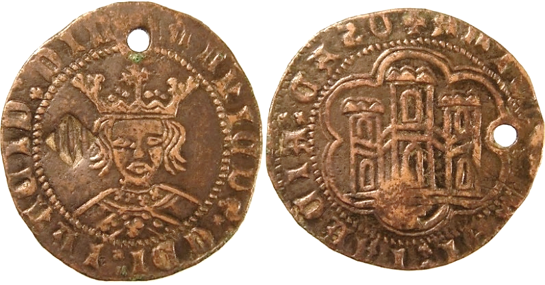 Tipo 16C. Cuarto de Busto de frente del Ordenamiento de Aranda de Duero de 1461 (3) - Imagen 137