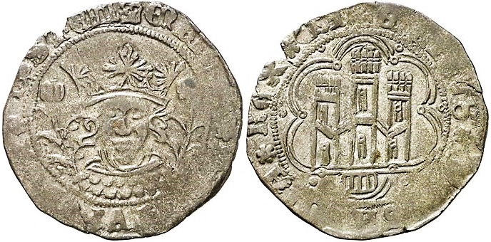 Tipo 16C. Cuarto de Busto de frente del Ordenamiento de Aranda de Duero de 1461 (3) - Imagen 43