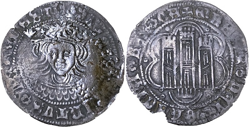 Tipo 16C. Cuarto de Busto de frente del Ordenamiento de Aranda de Duero de 1461 (3) - Imagen 50