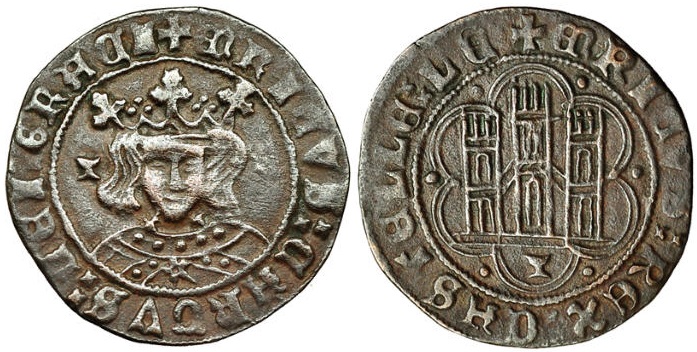 Tipo 16C. Cuarto de Busto de frente del Ordenamiento de Aranda de Duero de 1461 (3) - Imagen 70