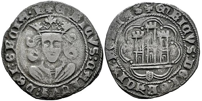 Tipo 16C. Cuarto de Busto de frente del Ordenamiento de Aranda de Duero de 1461 (3) - Imagen 84