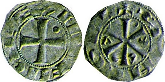 Tipo 17. Dinero de Crismón del taller de Santiago de Compostela - Imagen 1