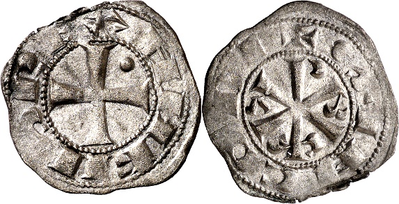 Tipo 17. Dinero de Crismón del taller de Santiago de Compostela - Imagen 4