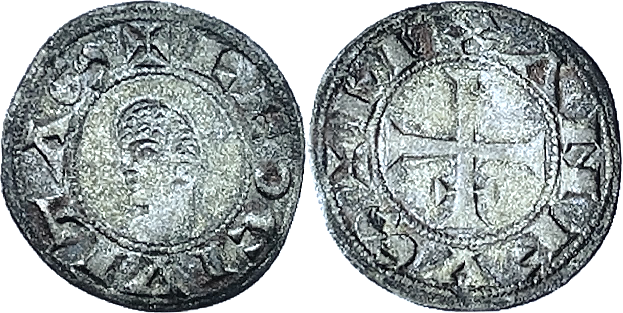 Tipo 17. Dinero leonés de Alfonso VII sin coronar de perfil, y con cruz recrucetada - Imagen 5