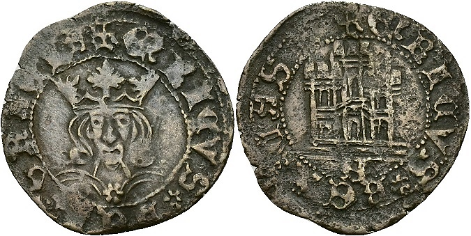 Tipo 17. Medio Cuarto de Busto de frente del Ordenamiento de Aranda de Duero de 1461 - Imagen 1