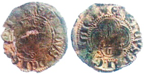 Tipo 17. Tercio de Real de vellón con busto de rey de frente - Imagen 1