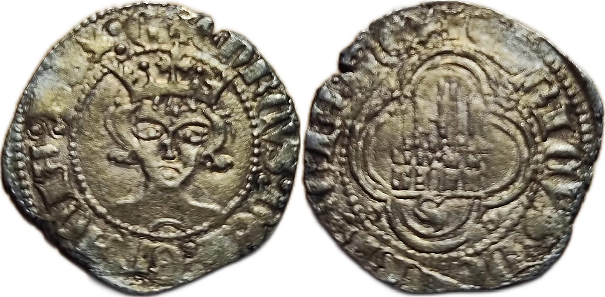 Tipo 17. Tercio de Real de vellón con busto de rey de frente - Imagen 3