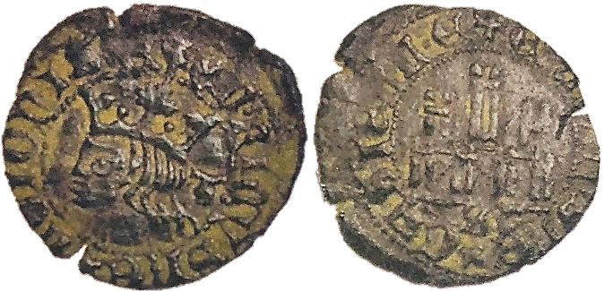 Tipo 19. Cornado con gráfila en ambas caras, con busto de Rey de perfil a izquierda y Castillo - Imagen 10