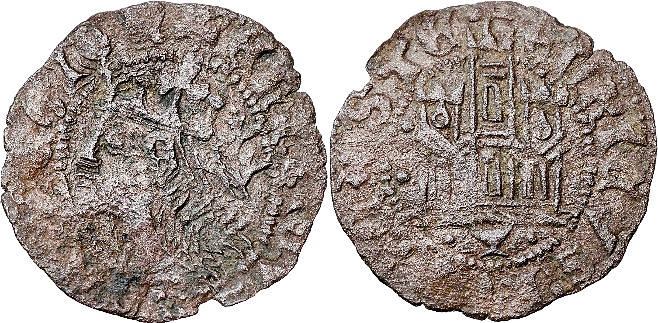 Tipo 19. Cornado con gráfila en ambas caras, con busto de Rey de perfil a izquierda y Castillo - Imagen 33