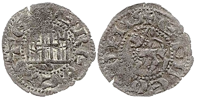 Tipo 2. Atribuido al Infante Enrique, el Senador. Dinero de “E Rex Caste/Et Legionis” - Imagen 1