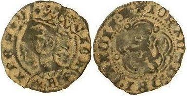 Tipo 2. Dinero coronado burgalés - Imagen 1