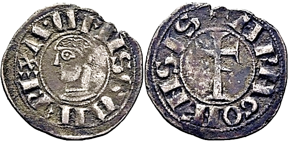 Tipo 2. Dinero leonés de Cruz sobre Estrella, con Alfa y Omega - Imagen 13