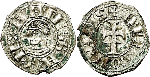 Tipo 2. Dinero leonés de Cruz sobre Estrella, con Alfa y Omega - Imagen 14