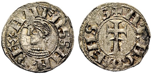 Tipo 2. Dinero leonés de Cruz sobre Estrella, con Alfa y Omega - Imagen 17