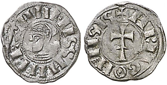 Tipo 2. Dinero leonés de Cruz sobre Estrella, con Alfa y Omega - Imagen 22