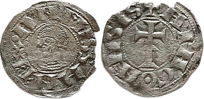 Tipo 2. Dinero leonés de Cruz sobre Estrella, con Alfa y Omega - Imagen 24