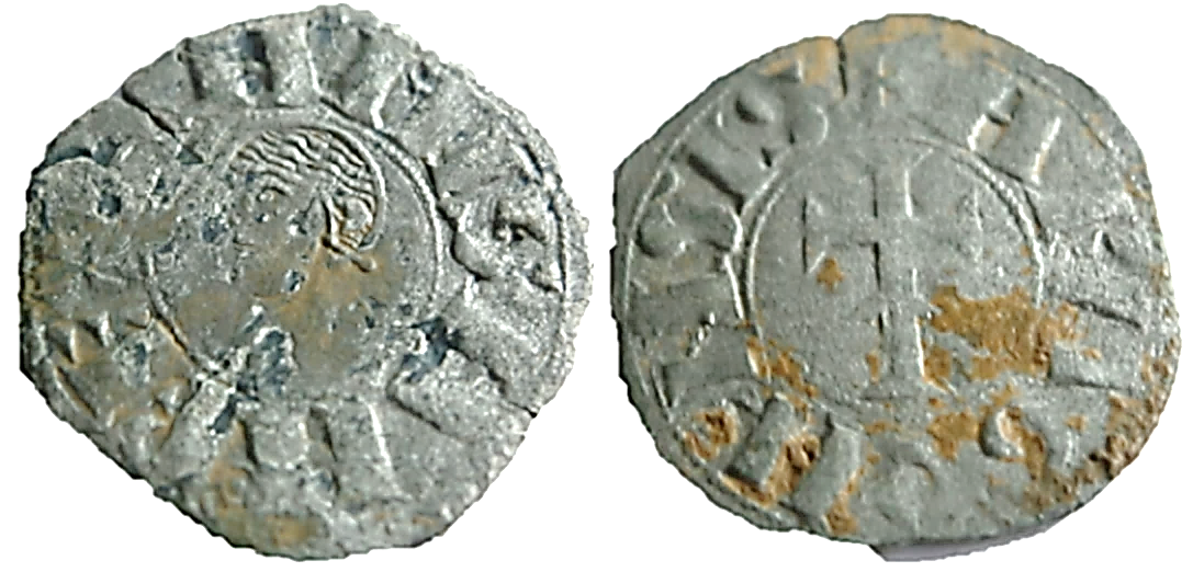 Tipo 2. Dinero leonés de Cruz sobre Estrella, con Alfa y Omega - Imagen 27